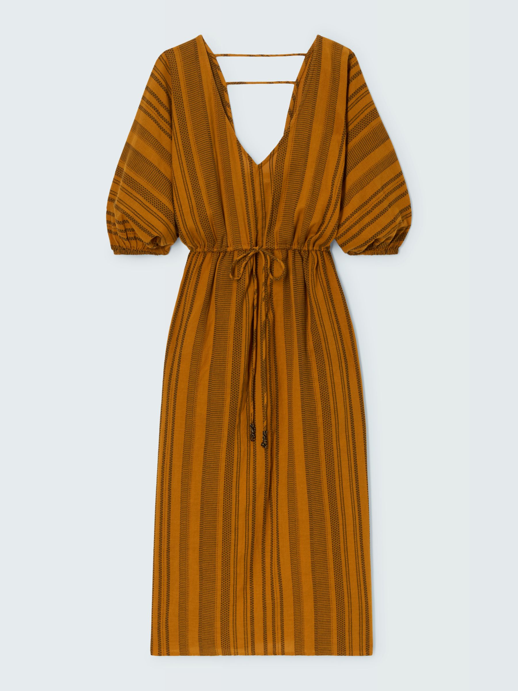 AND/OR Joselyn Jacquard Stripe Dress, Yellow, 8
