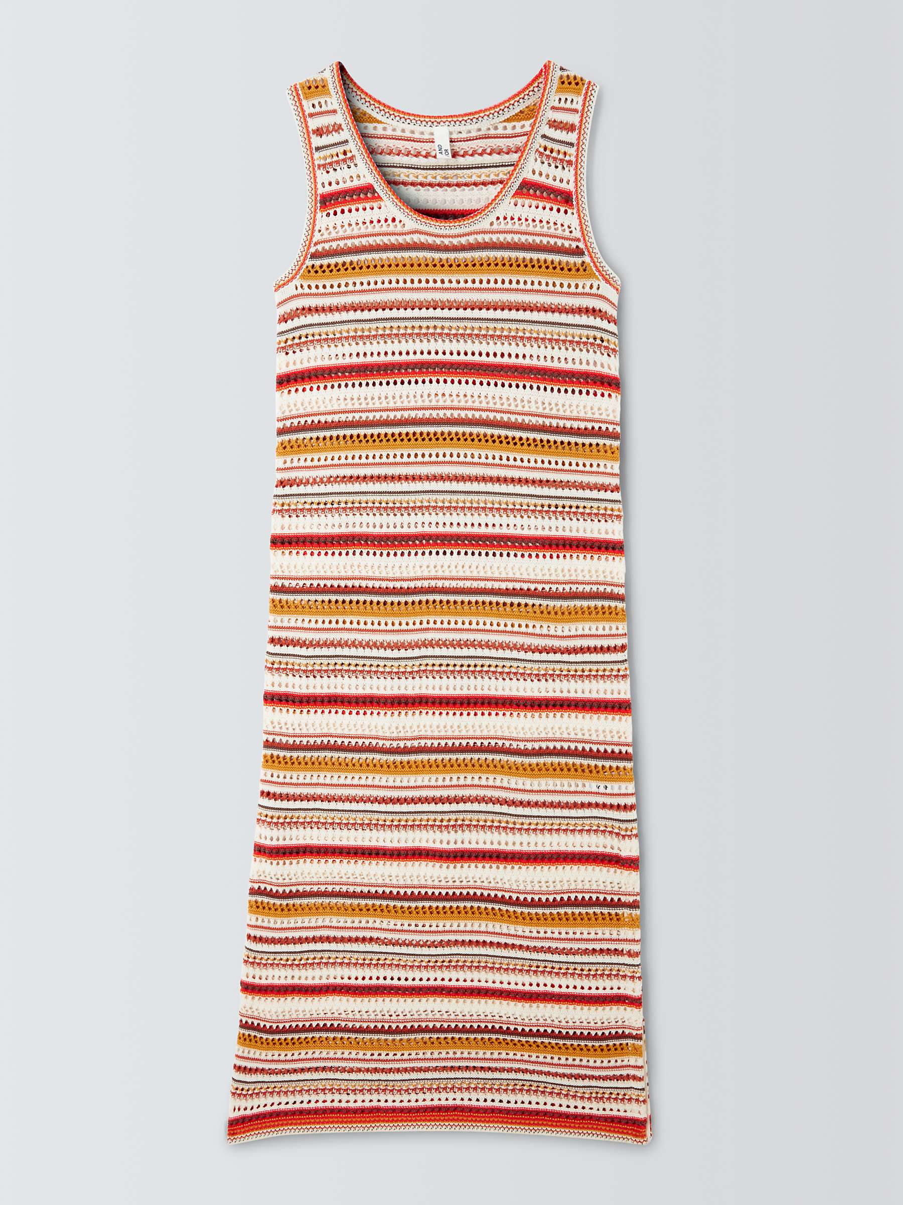 Buy AND/OR Abigail Stripe Knit Dress, Multi Online at johnlewis.com