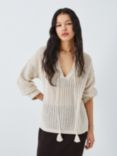 AND/OR Eleanor Open Stitch Tunic Jumper, Cream