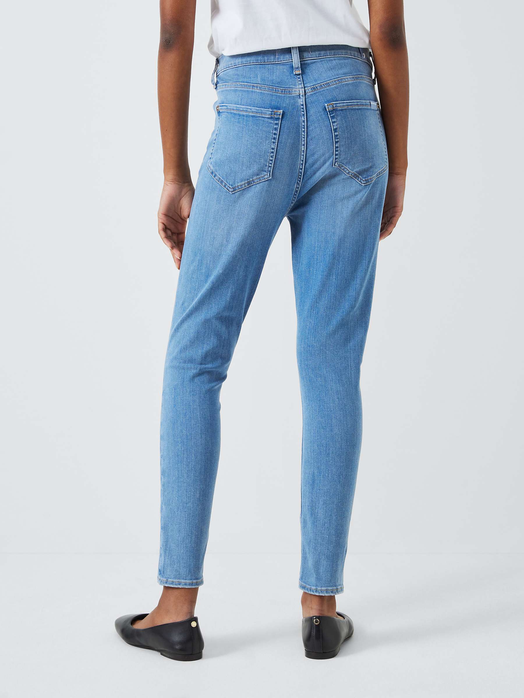 Buy 7 For All Mankind Slim Illusion Luxe Salute Skinny Ankle Jeans, Light Blue Online at johnlewis.com
