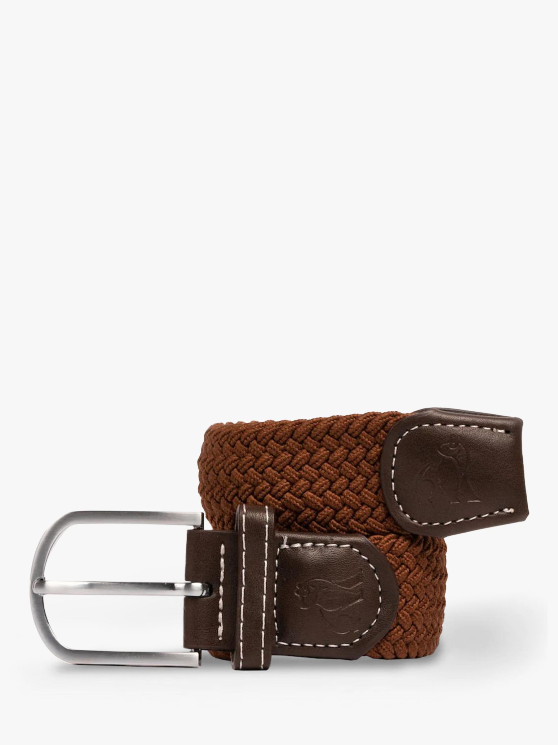 Swole Panda Recycled Woven Belt, Brown at John Lewis & Partners