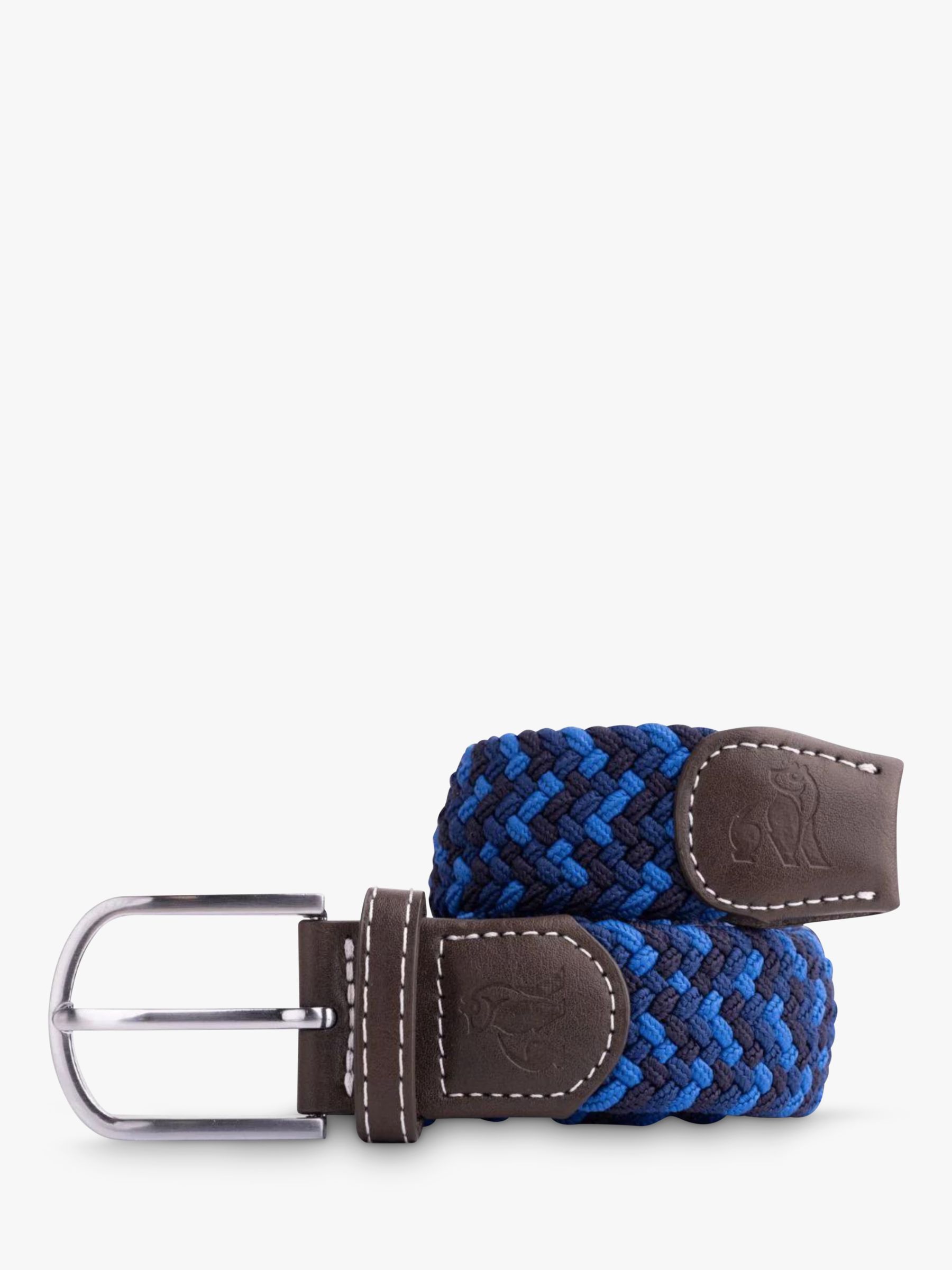 Swole Panda Abstract Recycled Woven Belt Navy Royal Blue at John