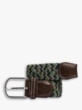 Swole Panda Abstract Recycled Woven Belt, Green/Blue