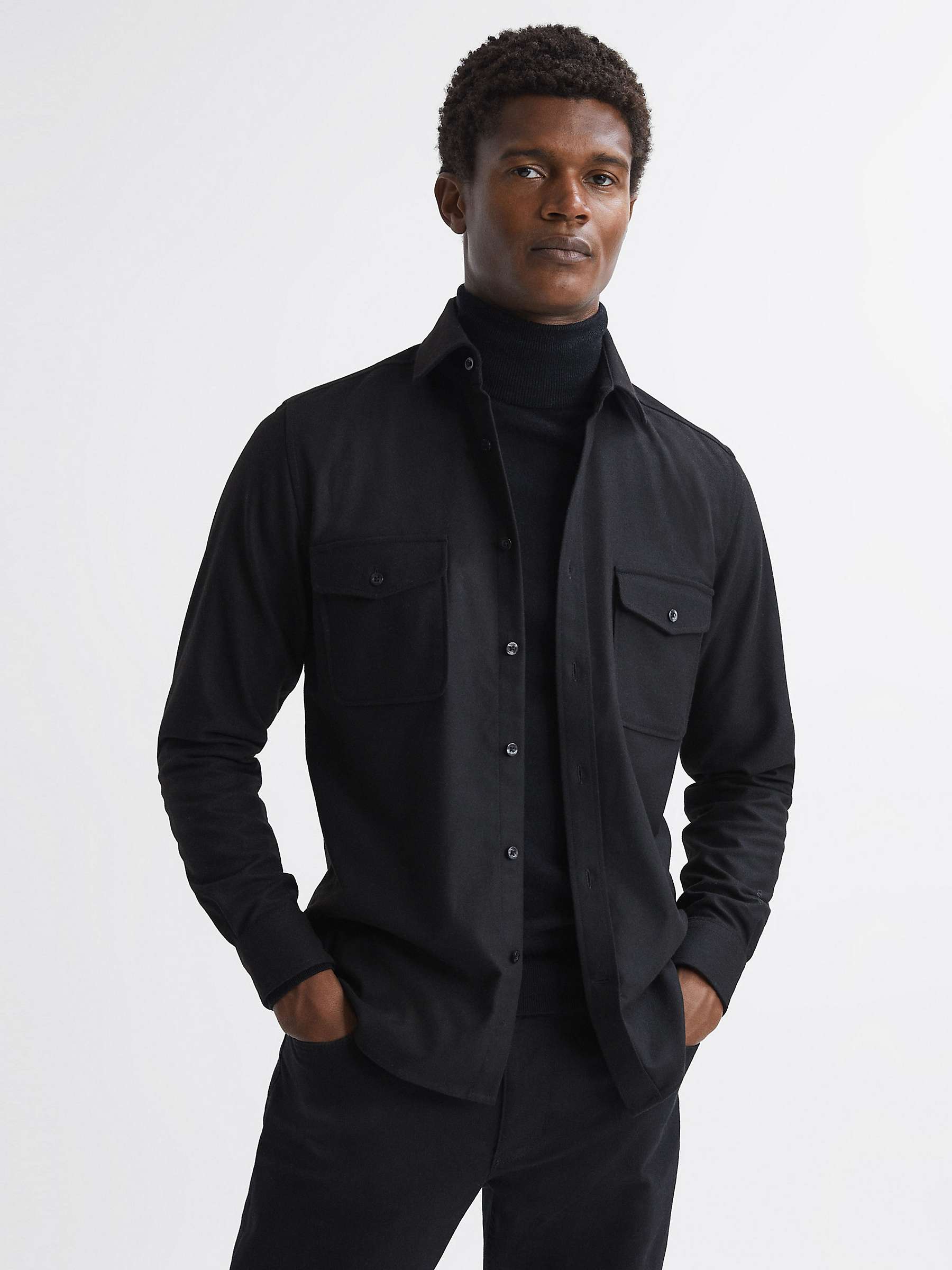 Buy Reiss Chaser Long Sleeve Twin Pocket Shirt Online at johnlewis.com