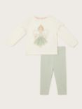 Monsoon Baby Fairy Sweatshirt & Leggings Set, Green