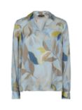 MOS MOSH Rafa Florie Print Blouse, Cashmere Blue