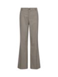 MOS MOSH Rhys Stripe Flared Trousers, Roasted Cashew, Roasted Cashew