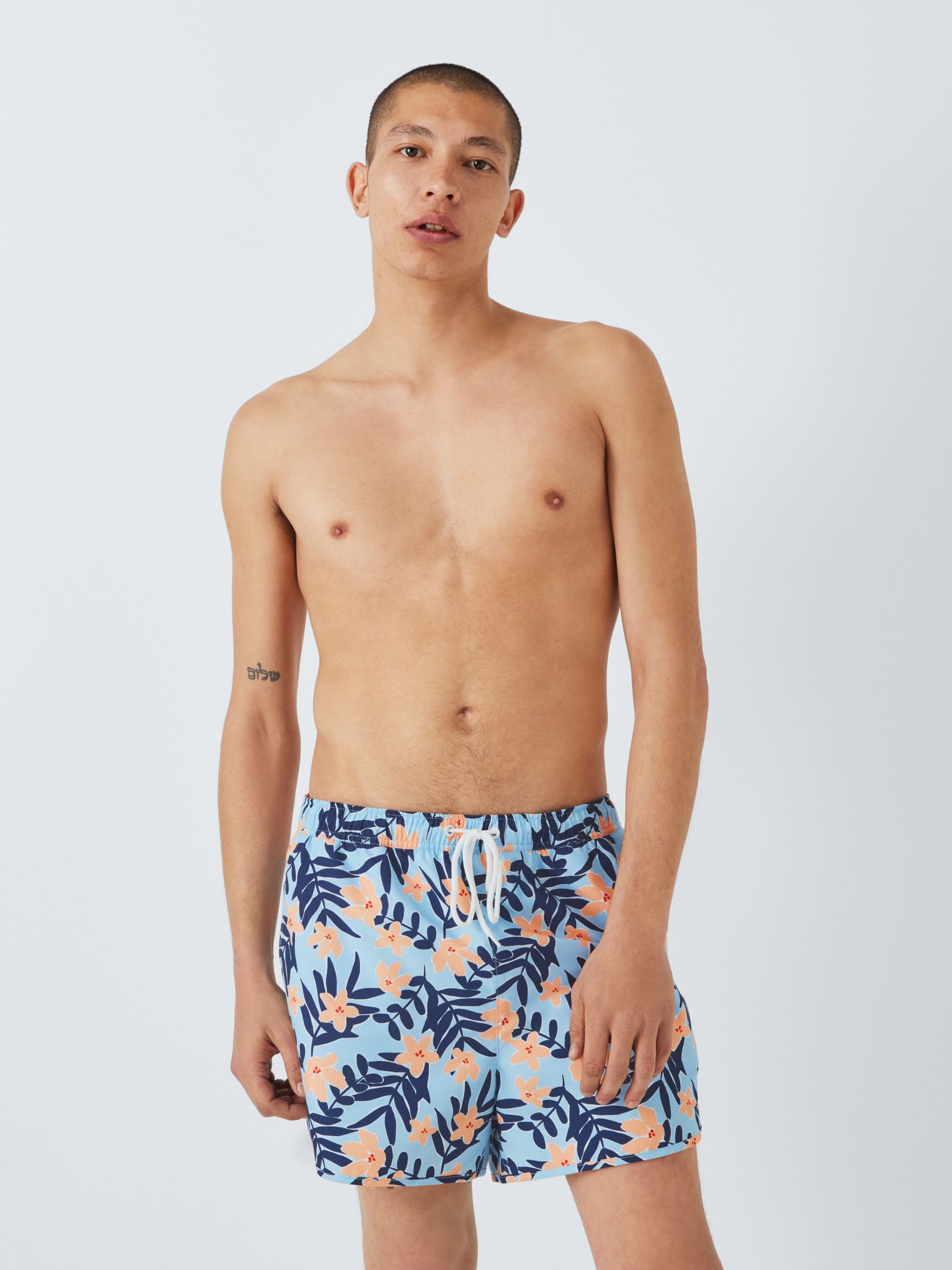 Buy John Lewis ANYDAY Floral Swim Shorts, Blue/Multi Online at johnlewis.com