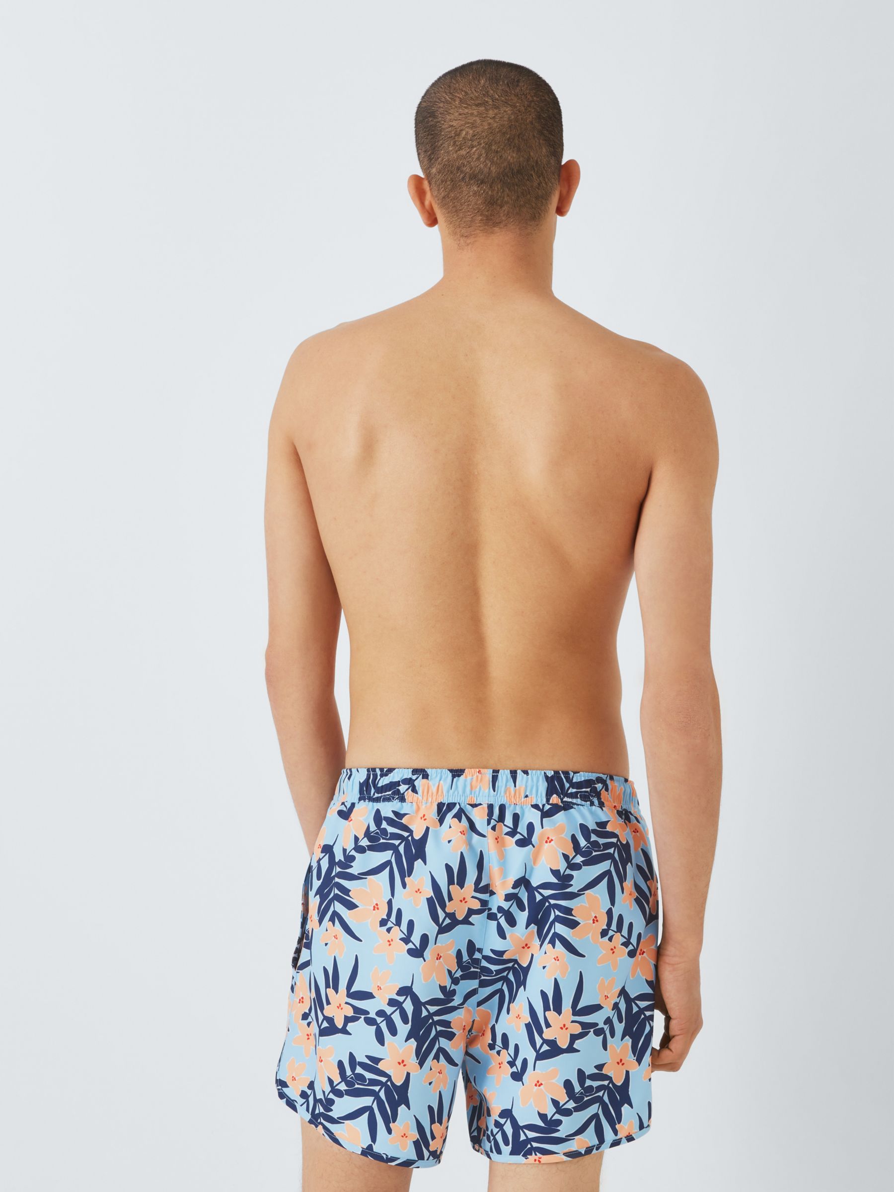 John Lewis ANYDAY Floral Swim Shorts, Blue/Multi, S