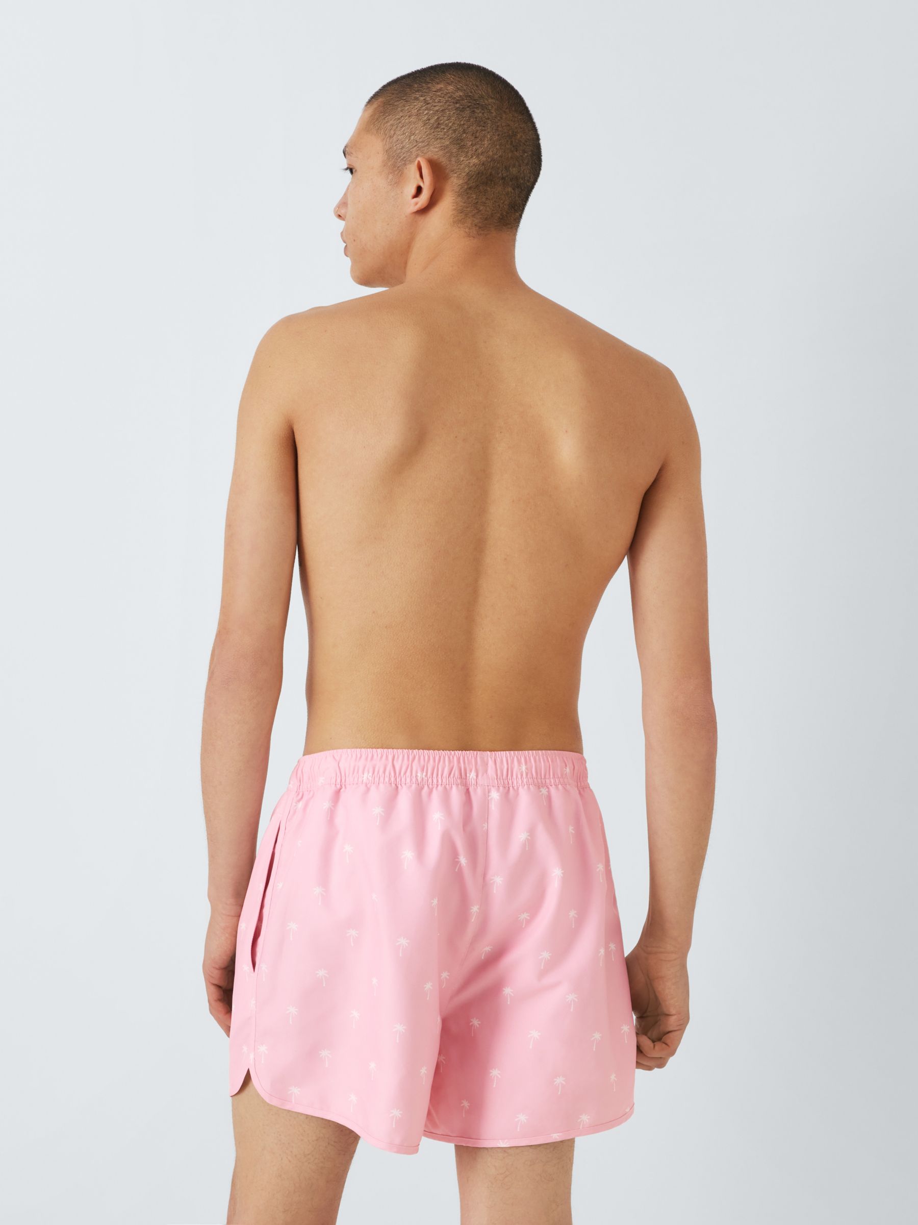 Buy John Lewis ANYDAY Palm Print Swim Shorts, Pink/Multi Online at johnlewis.com