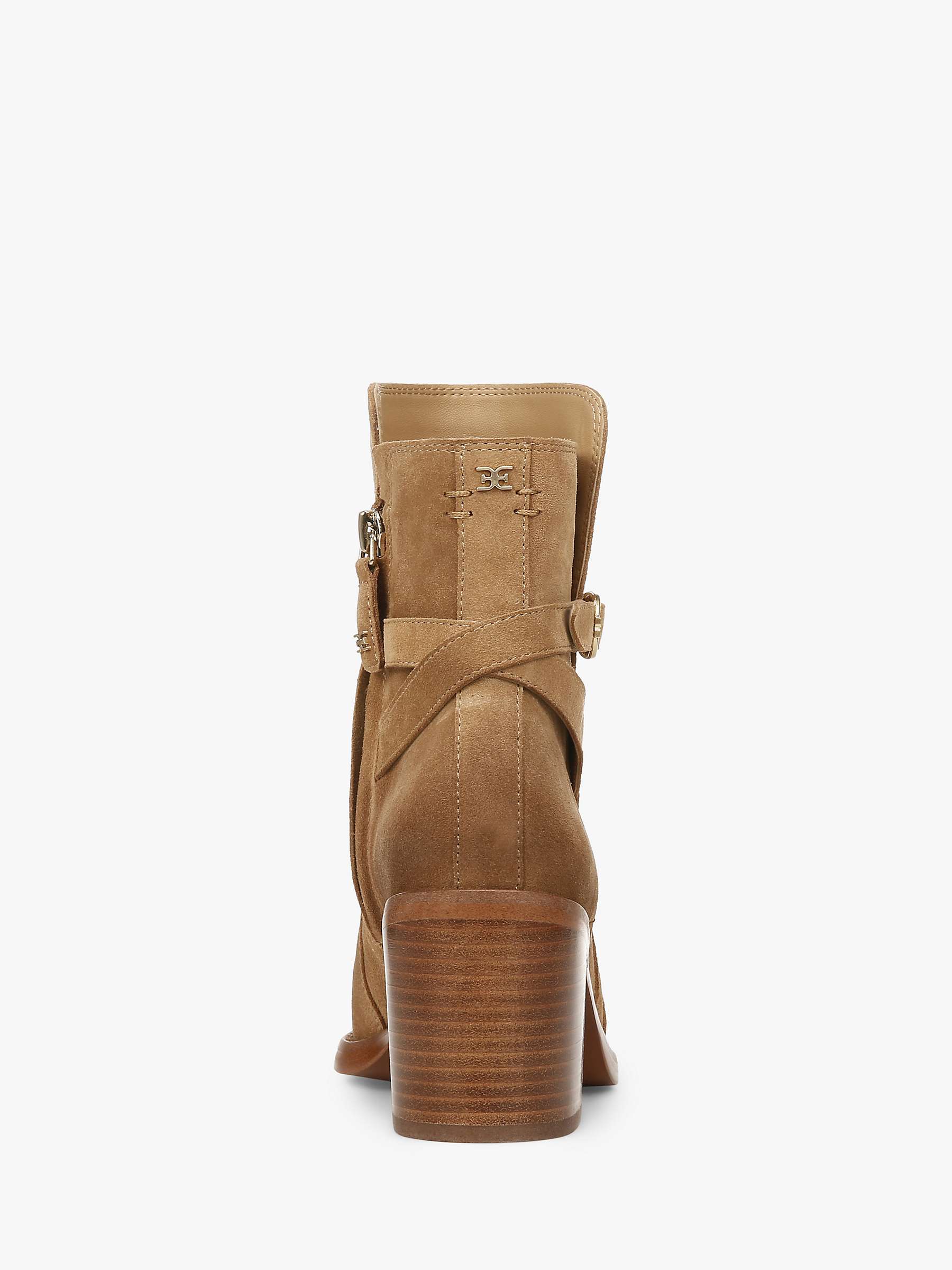 Buy Sam Edelman Simona Leather Ankle Boots, Golden Caramel Online at johnlewis.com