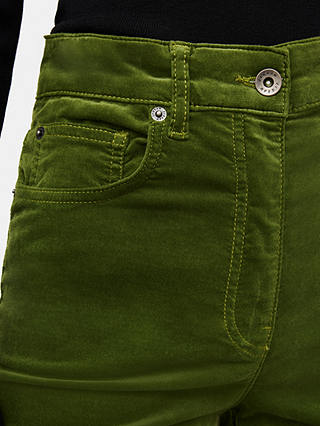 Jigsaw Delmont Velvet Jeans, Green