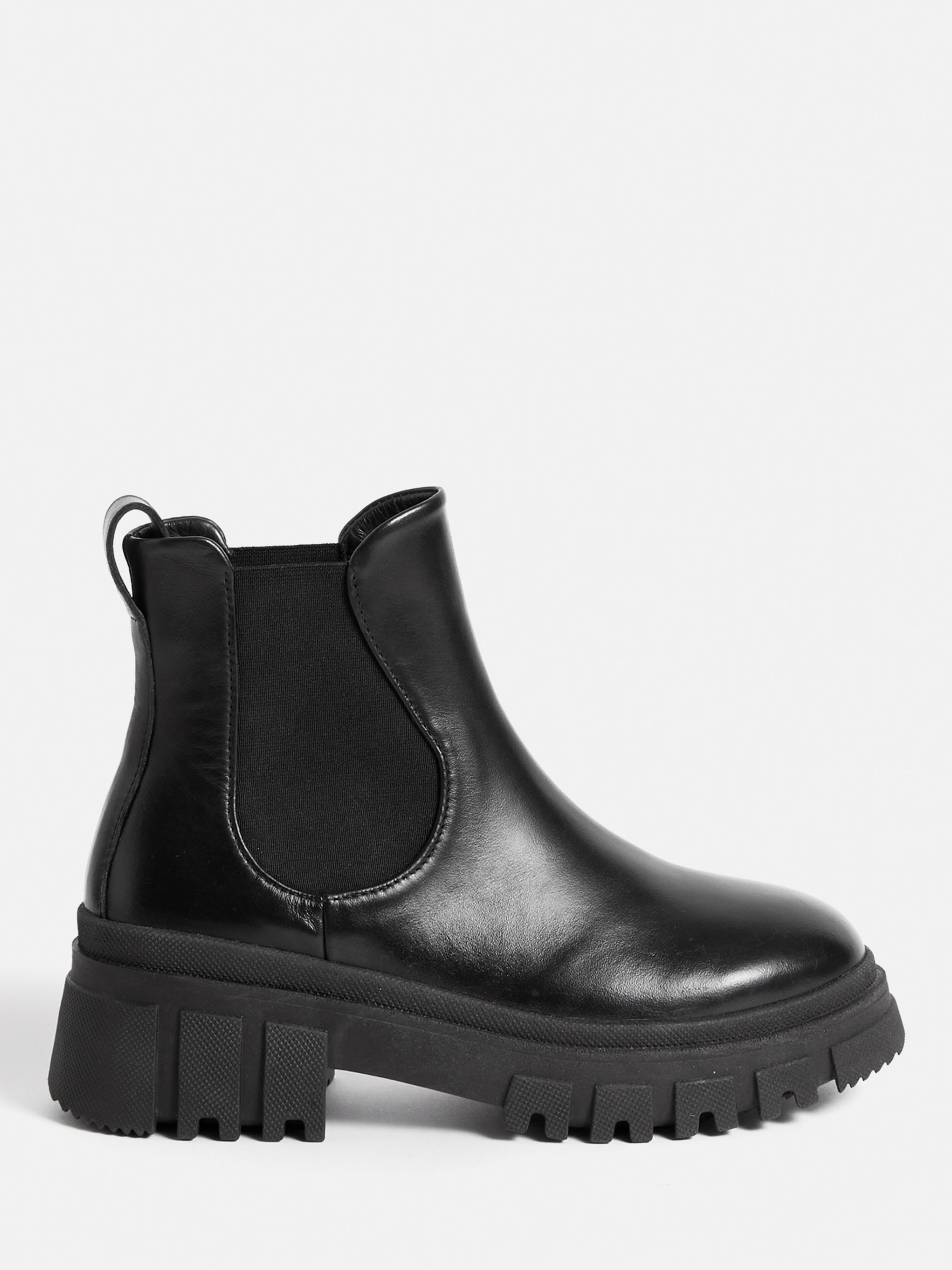 Jigsaw Yvie Gum Sole Leather Boots at John Lewis & Partners