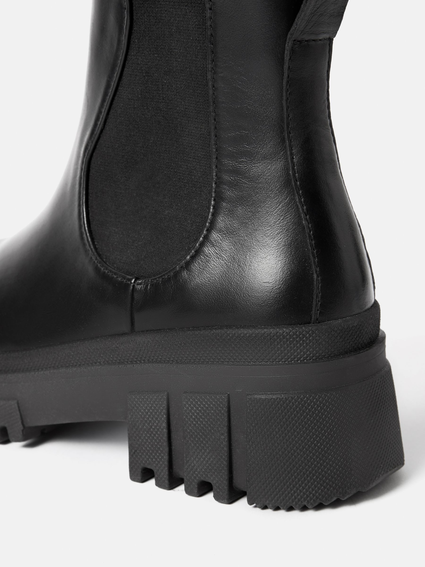 Jigsaw Yvie Gum Sole Leather Boots at John Lewis & Partners
