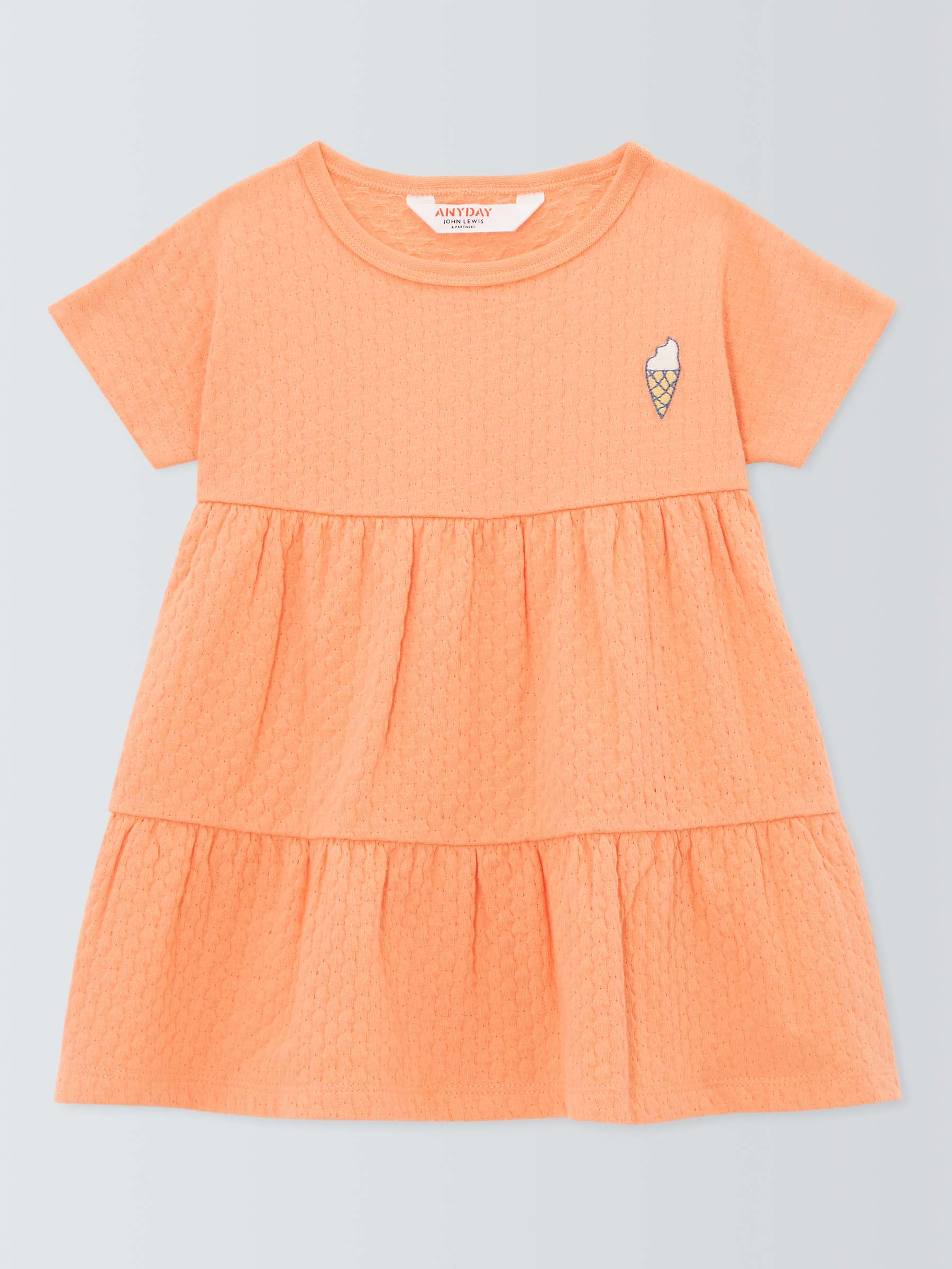 Buy John Lewis ANYDAY Baby Honeycomb Embroidered Ice Cream Dress Online at johnlewis.com