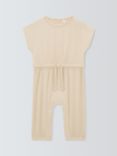 John Lewis ANYDAY Baby Ribbed Jumpsuit, Stone