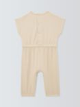 John Lewis ANYDAY Baby Ribbed Jumpsuit, Stone