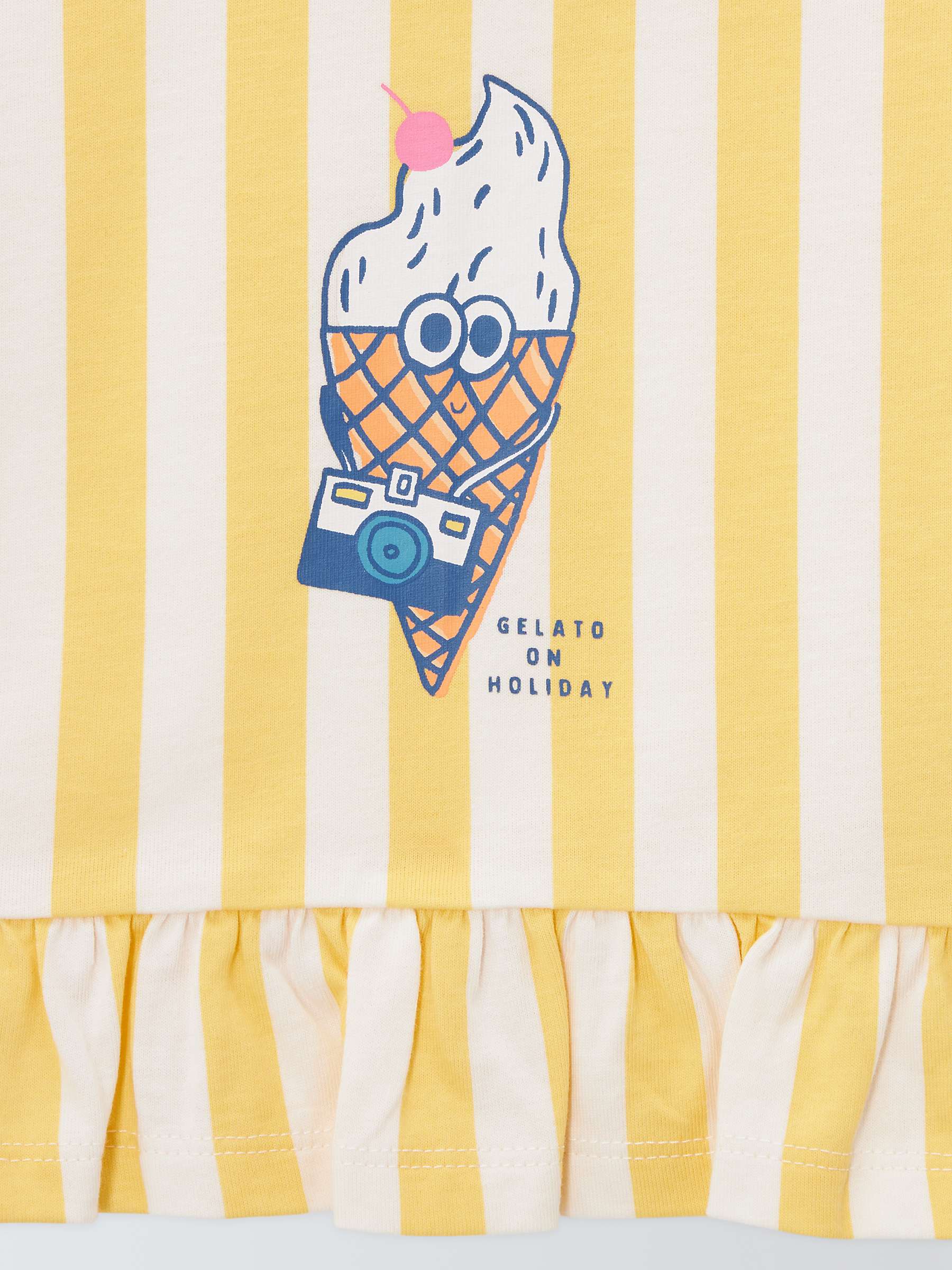 Buy John Lewis ANYDAY Baby Ice Cream Stripe Top, Yellow/Multi Online at johnlewis.com