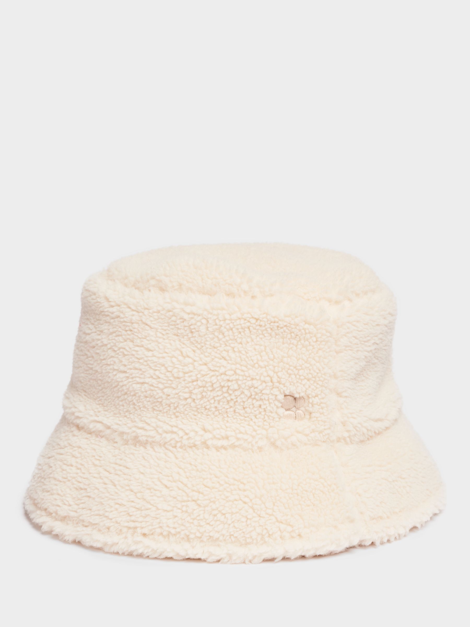 Sweaty Betty Reversible Sherpa/Fleece Bucket Hat, Studio White