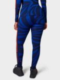 Sweaty Betty Animal Ski Base Layer Leggings, Blue Animal Flow