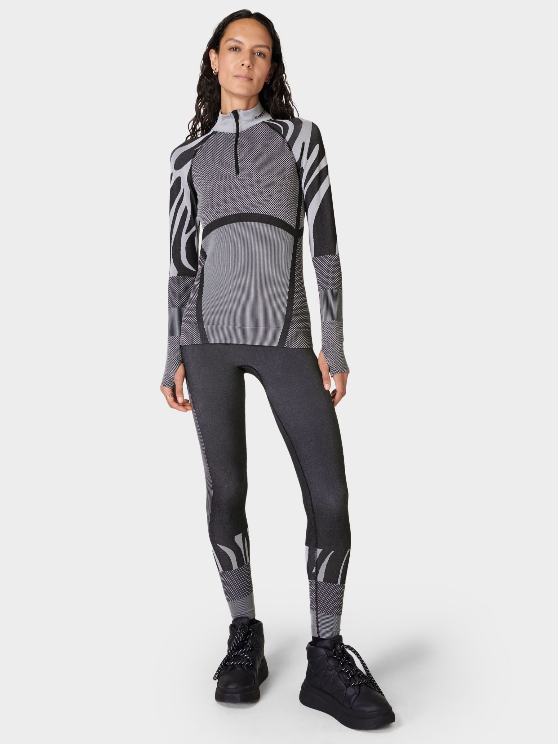 Sweaty Betty Ski Base Layer Leggings, Black at John Lewis & Partners