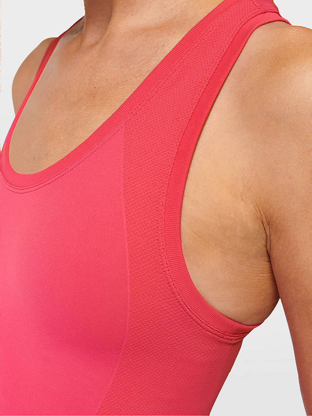 Sweaty Betty Athlete Crop Seamless Workout Tank Top, Punk Pink