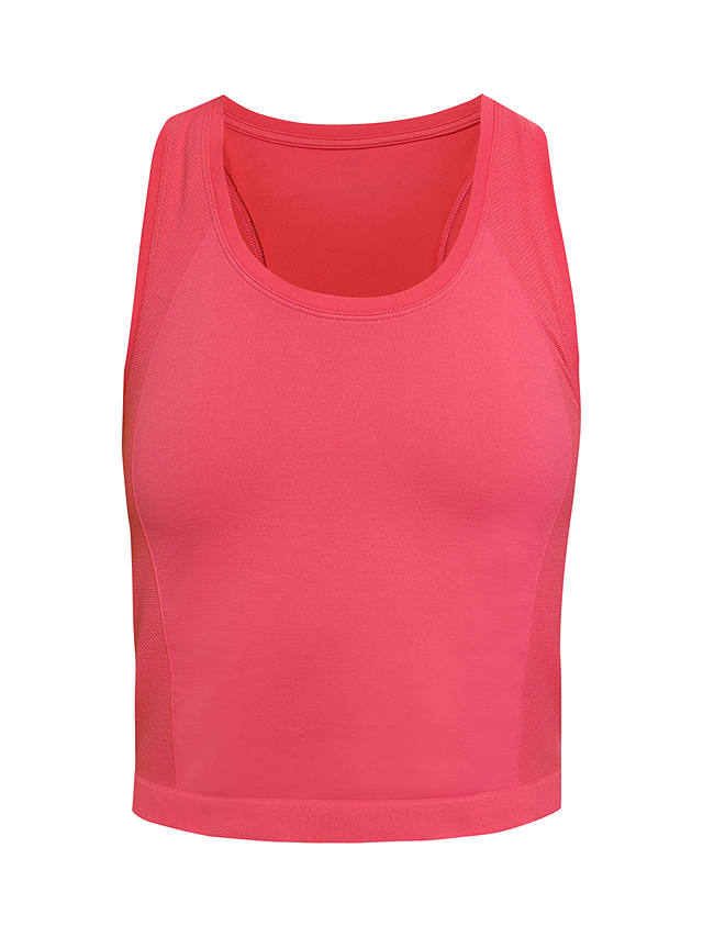 Sweaty Betty Athlete Crop Seamless Workout Tank Top, Punk Pink
