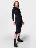 Sweaty Betty Explorer Midi Dress, Black at John Lewis & Partners