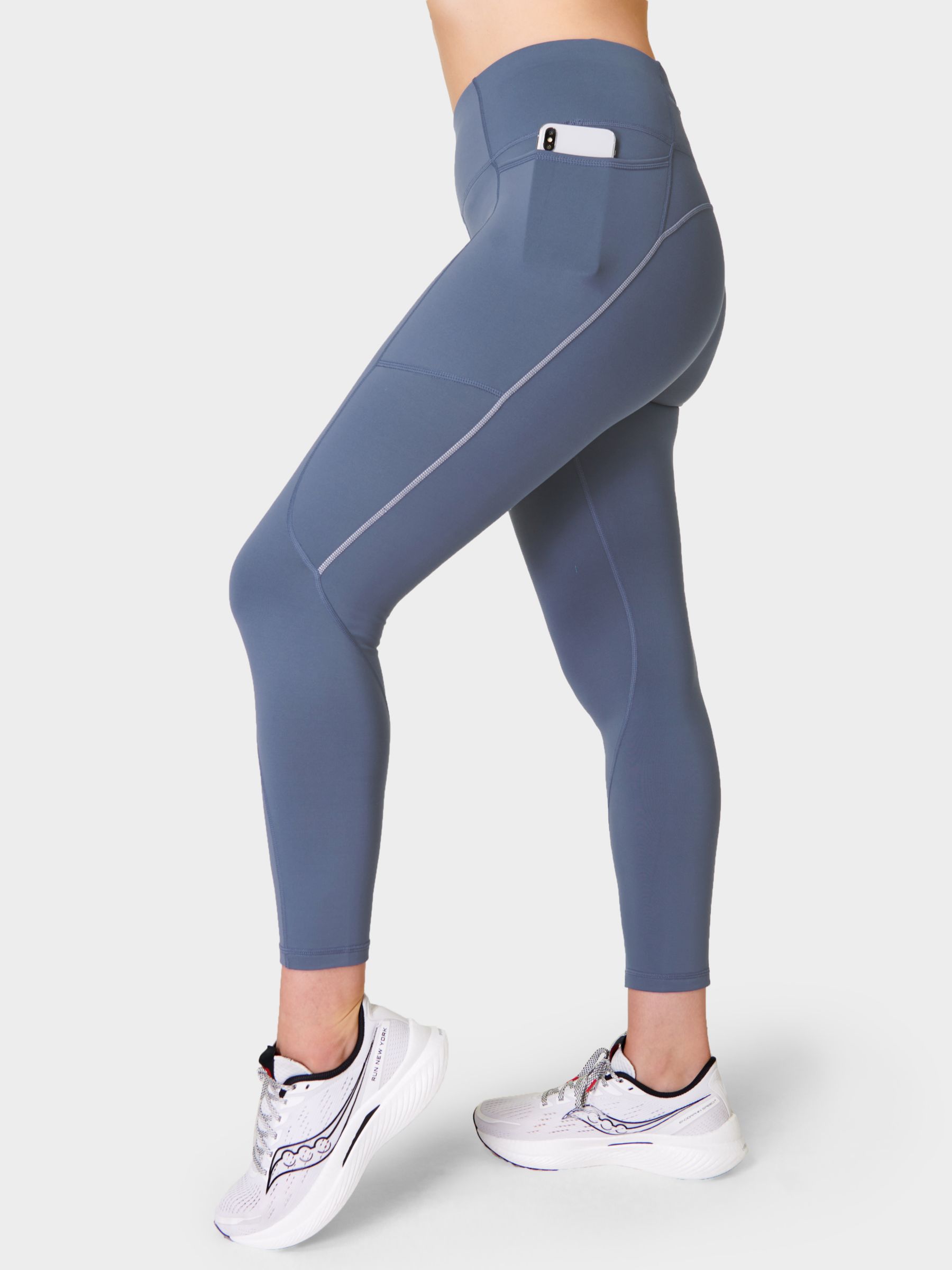 Sweaty Betty Therma Boost 2.0 7/8 Running Leggings, Endless Blue at ...