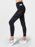 Sweaty Betty Zero Gravity 7/8 Reflective Leggings, Black Strobe