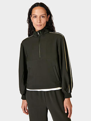 Sweaty Betty Elite Track Jumper, Dark Ivy Green