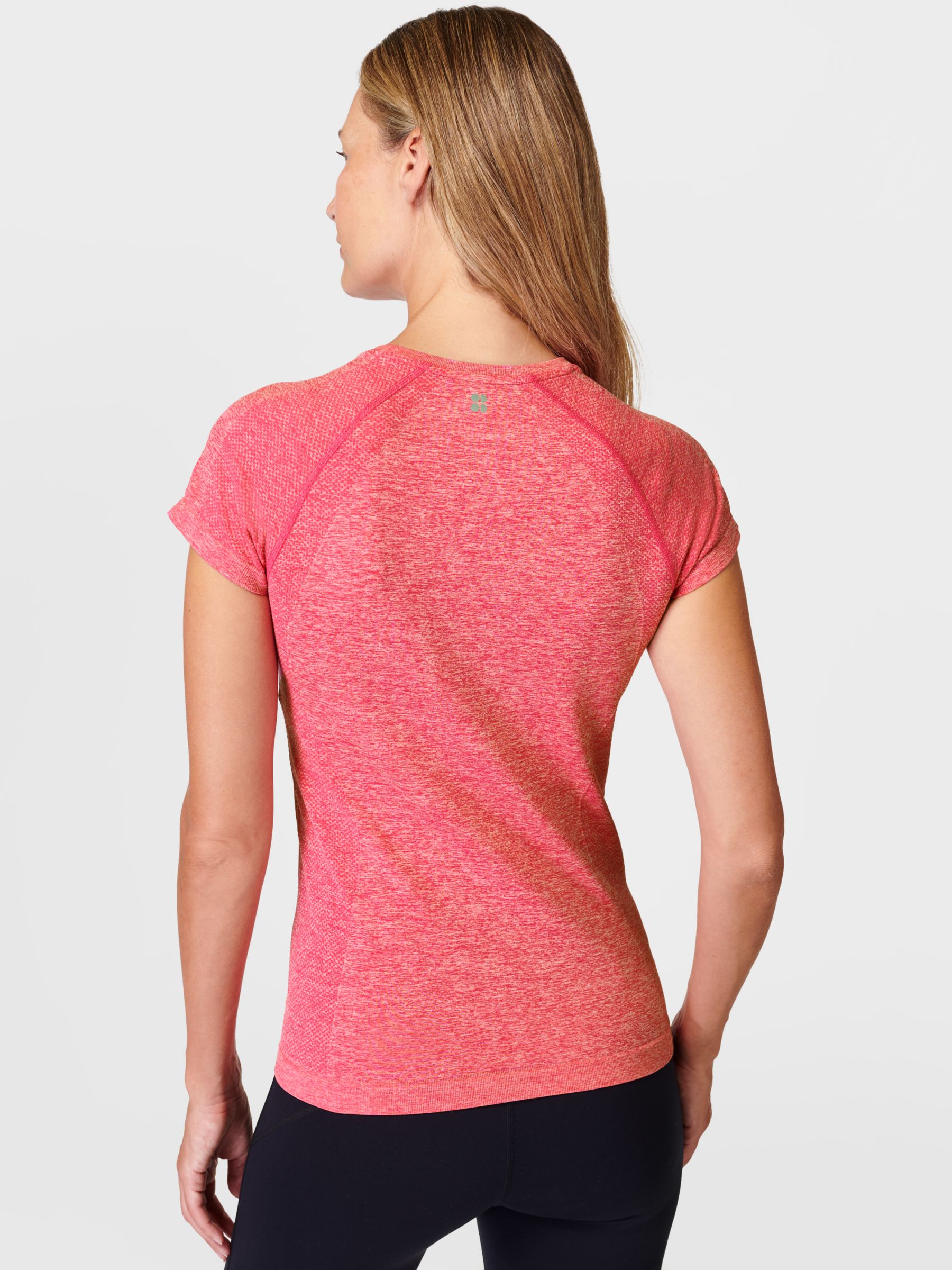 Sweaty Betty Athlete Seamless Workout T-Shirt, Punk Pink, M