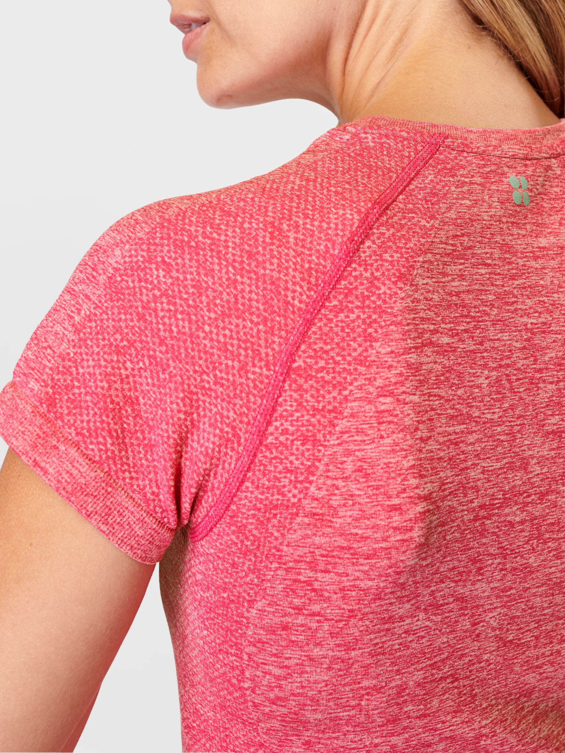 Sweaty Betty Athlete Seamless Workout T-Shirt, Punk Pink, XS
