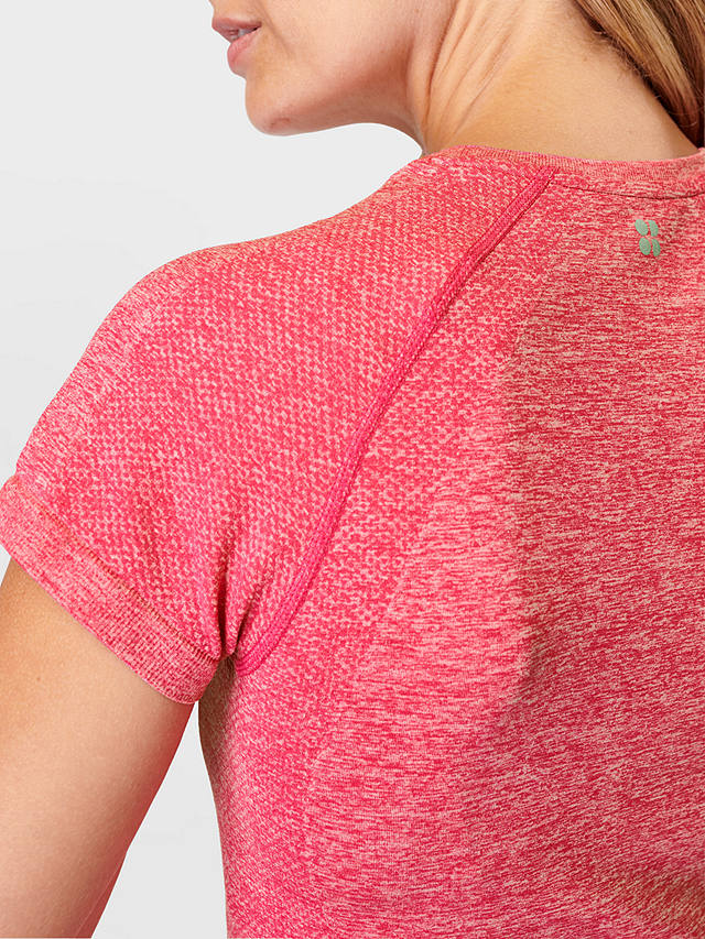 Sweaty Betty Athlete Seamless Workout T-Shirt, Punk Pink