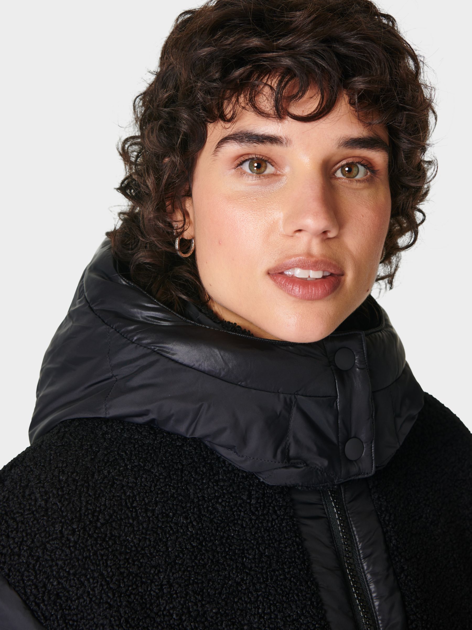 Buy Sweaty Betty Navigate Longline Coat, Black Online at johnlewis.com