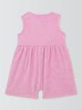 John Lewis ANYDAY Baby Towelling Playsuit, Pink