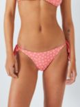 John Lewis ANYDAY Jacquard Flower Bikini Bottoms, Pack of 2, Bright Coral