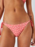 John Lewis ANYDAY Jacquard Flower Bikini Bottoms, Pack of 2, Bright Coral