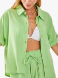 Accessorize Beach Short Sleeve Shirt, Green