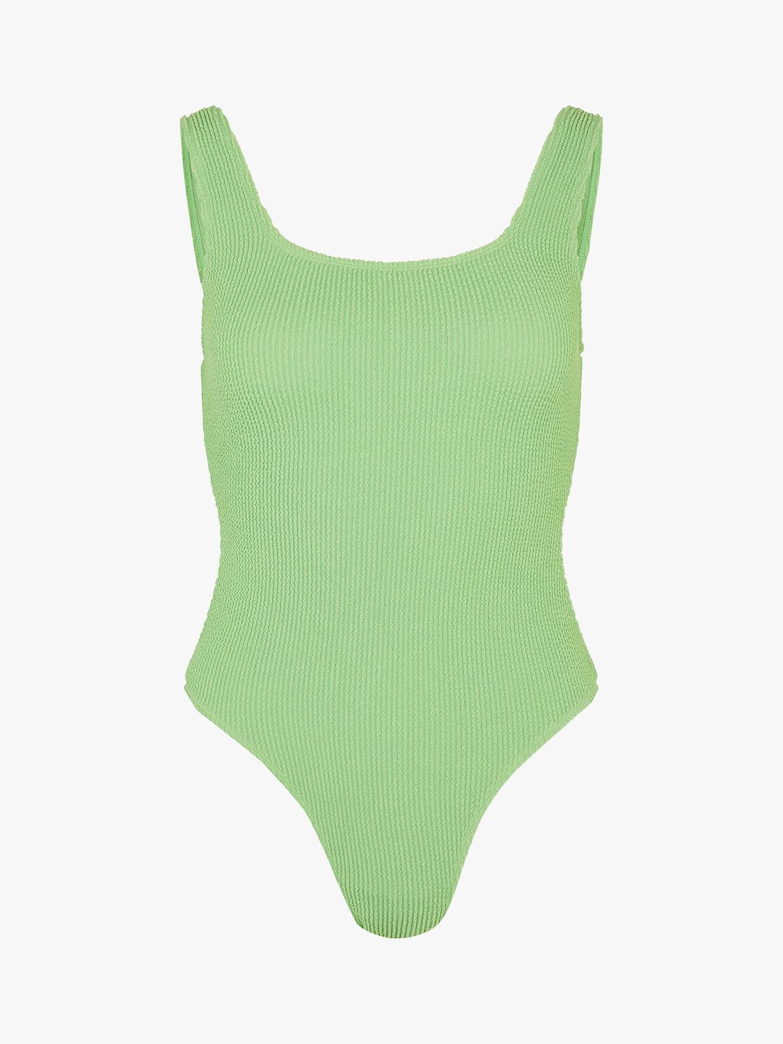 Accessorize Crinkle Fabric Swimsuit, Light Green at John Lewis & Partners