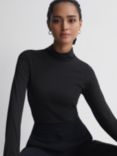 Reiss Piper Fitted Roll Neck Top