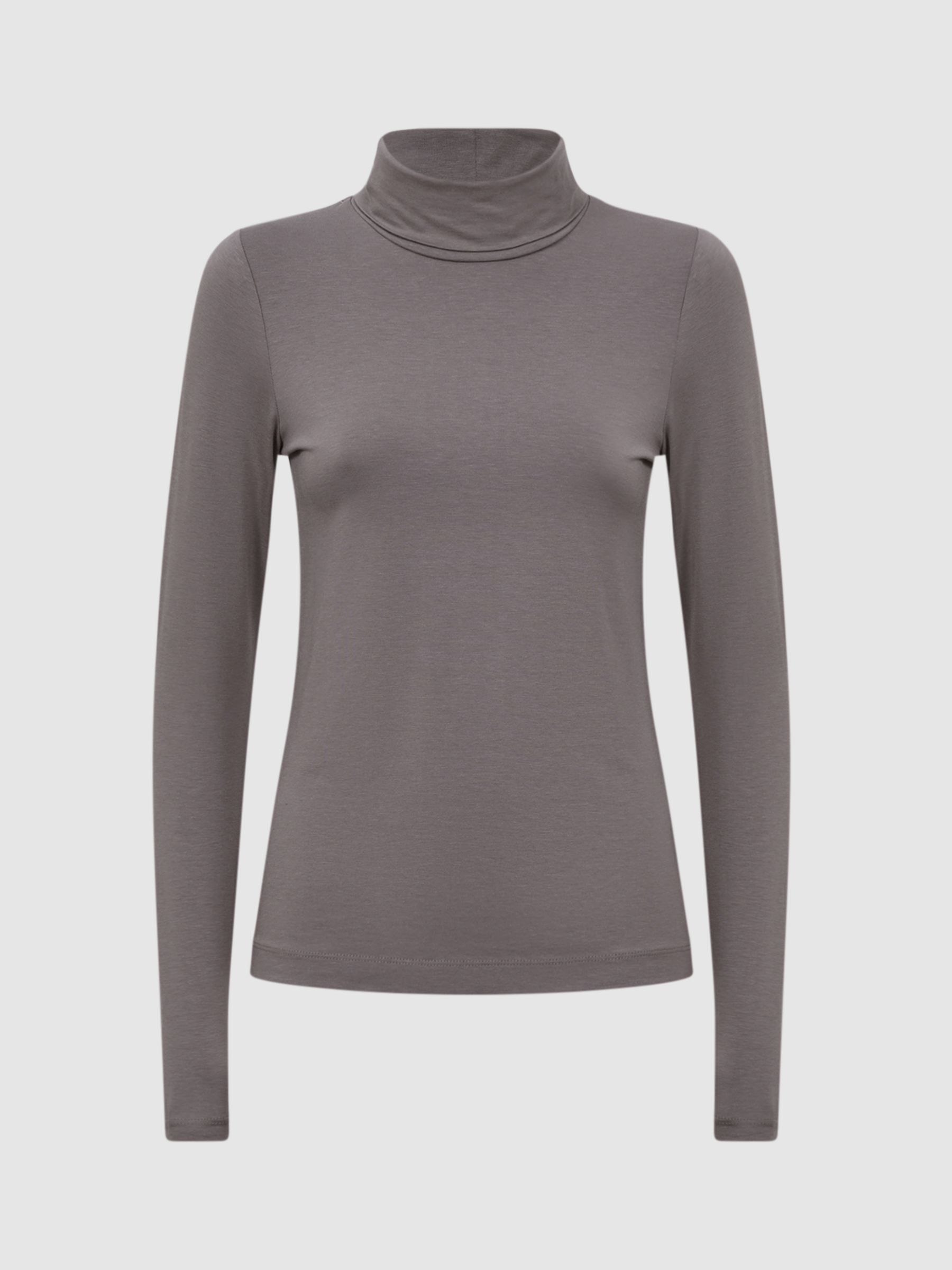 Buy Reiss Piper Fitted Roll Neck Top Online at johnlewis.com