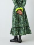 Batsheva x Laura Ashley Kipp Sherwood Forest Print Maxi Skirt, Green, Green