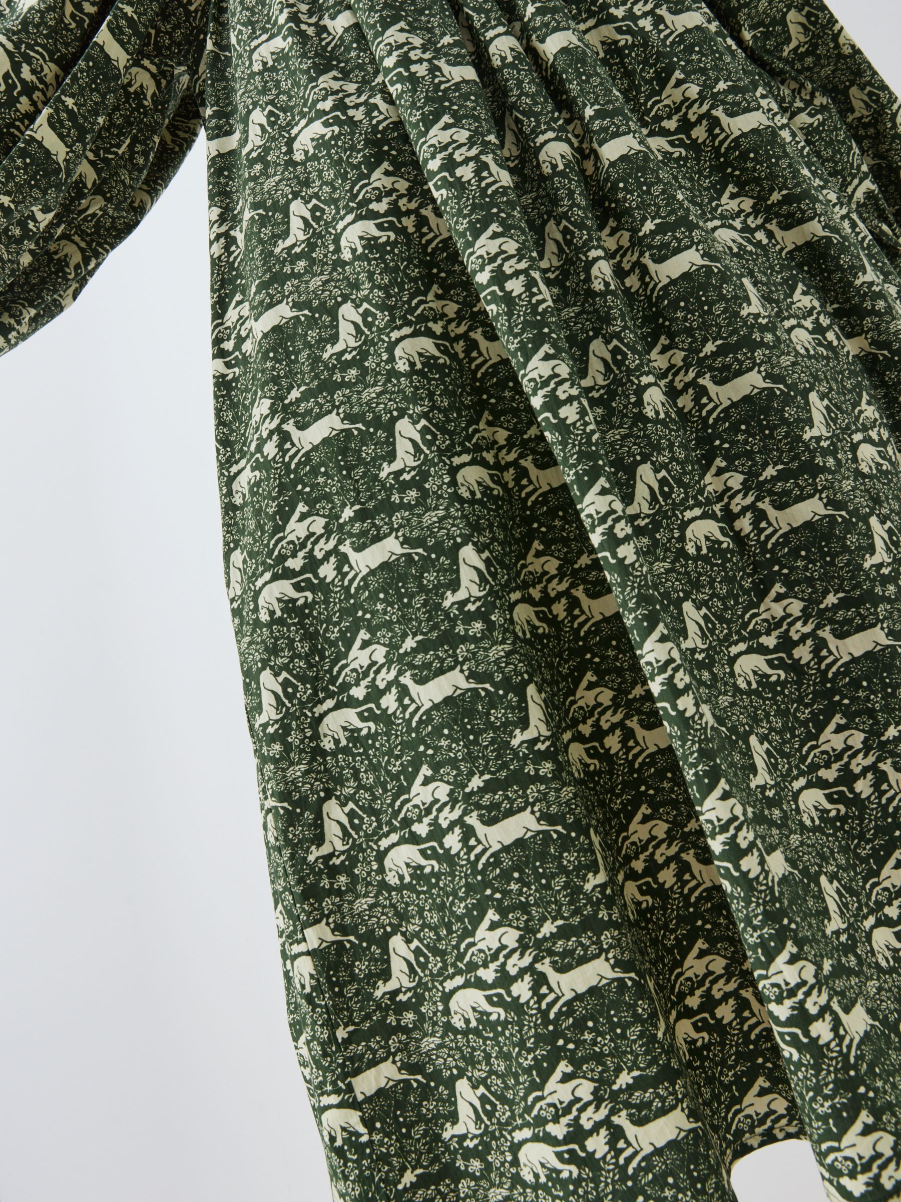 Batsheva x Laura Ashley Beamaris Abercastle Print Dress, Green/Multi, 8