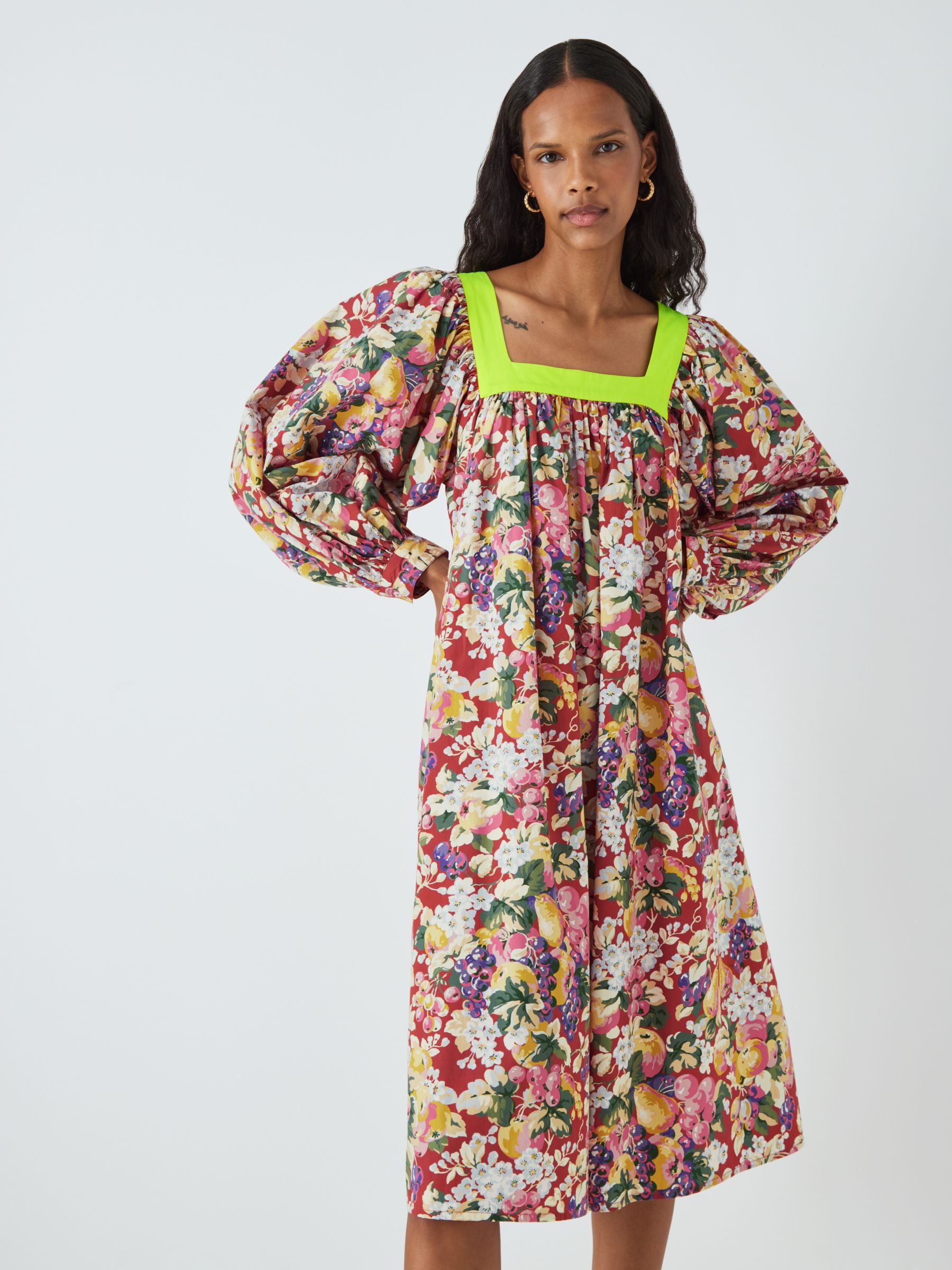 Buy Batsheva x Laura Ashley Beaumaris Rubens Floral Dress, Multi Online at johnlewis.com