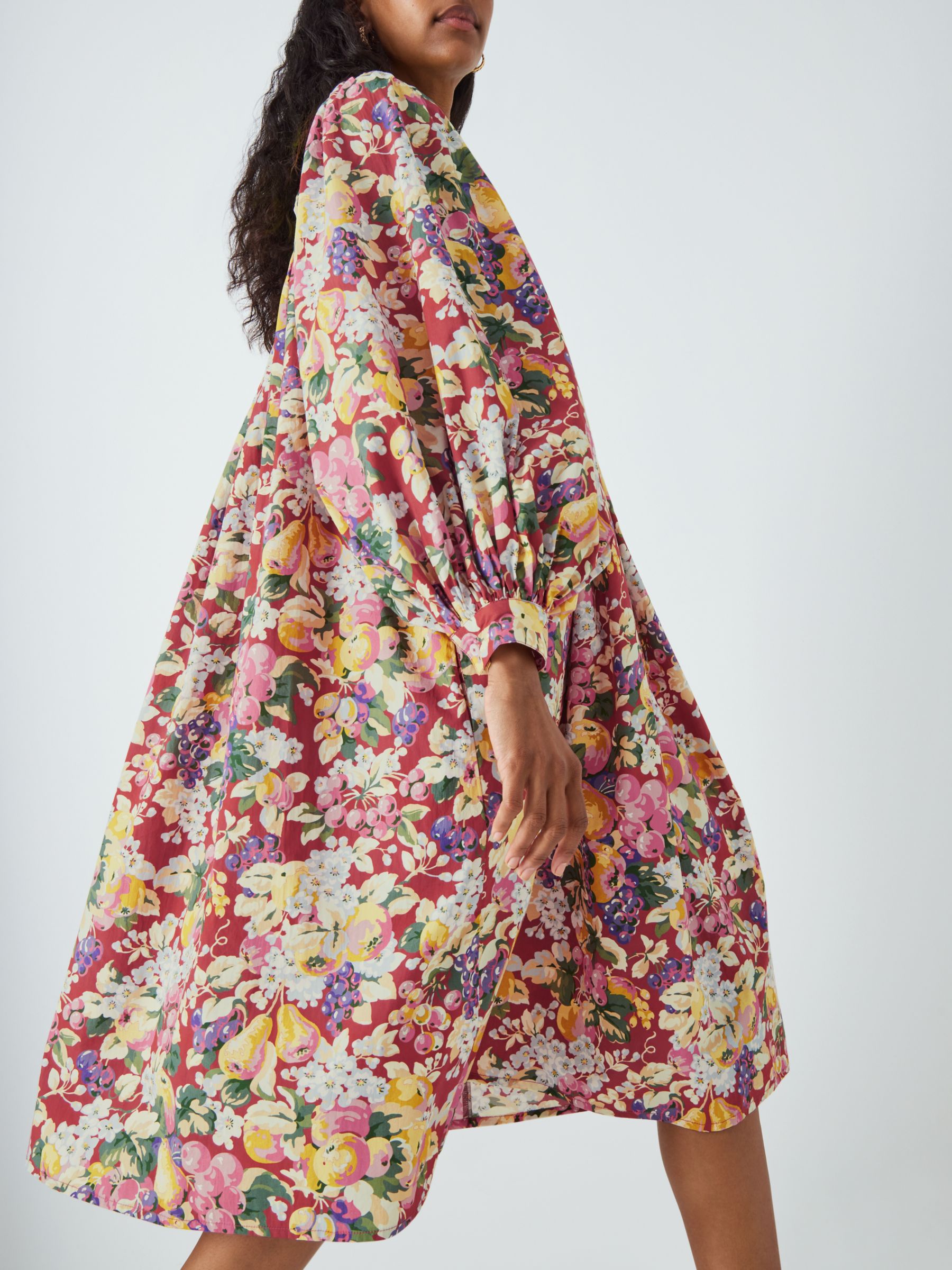 Batsheva x Laura Ashley Beaumaris Rubens Floral Dress, Multi, 8