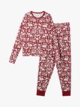 Polarn O. Pyret Nordic Festive Pyjamas, Red