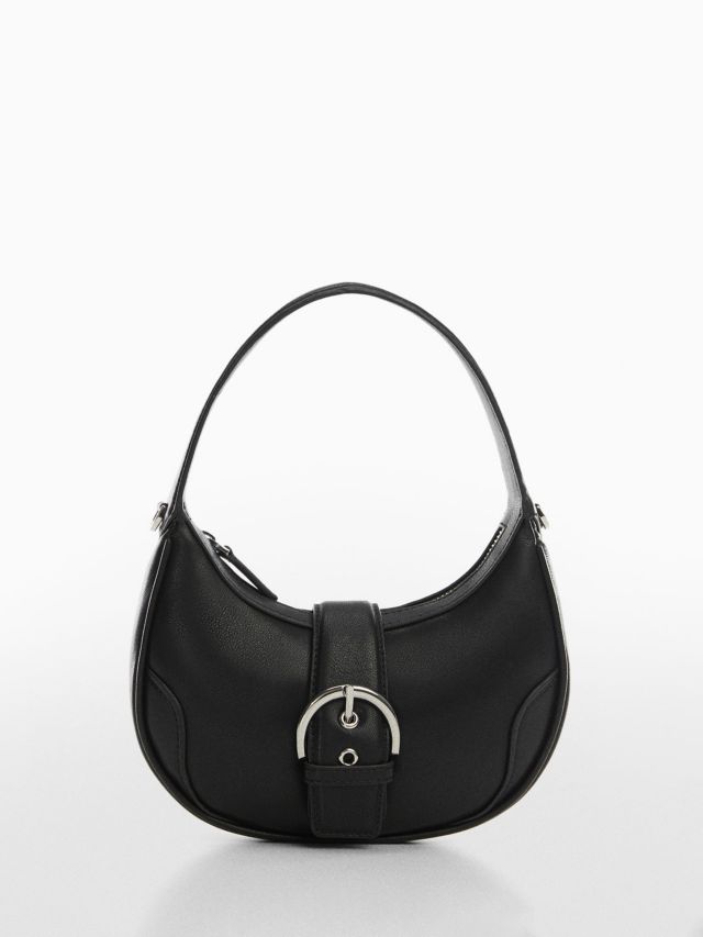 Mango - Shoulder Bag with Buckle Black - One Size - Women