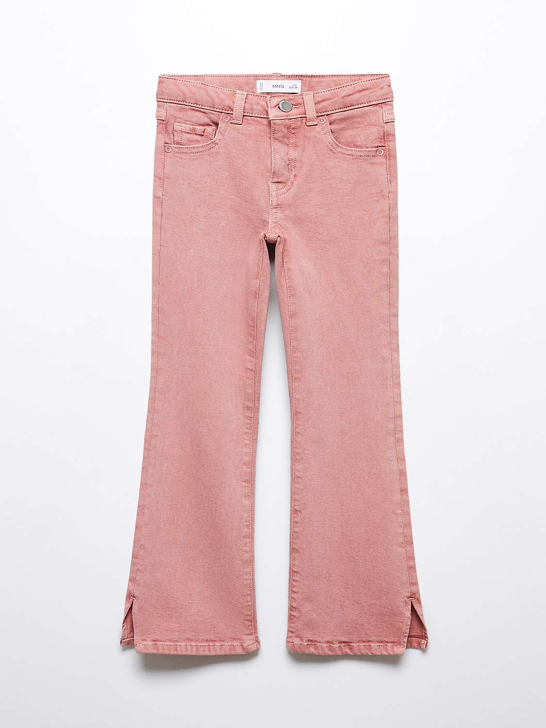 Buy Mango Kids' Flarel Side Slit Flared Jeans Online at johnlewis.com
