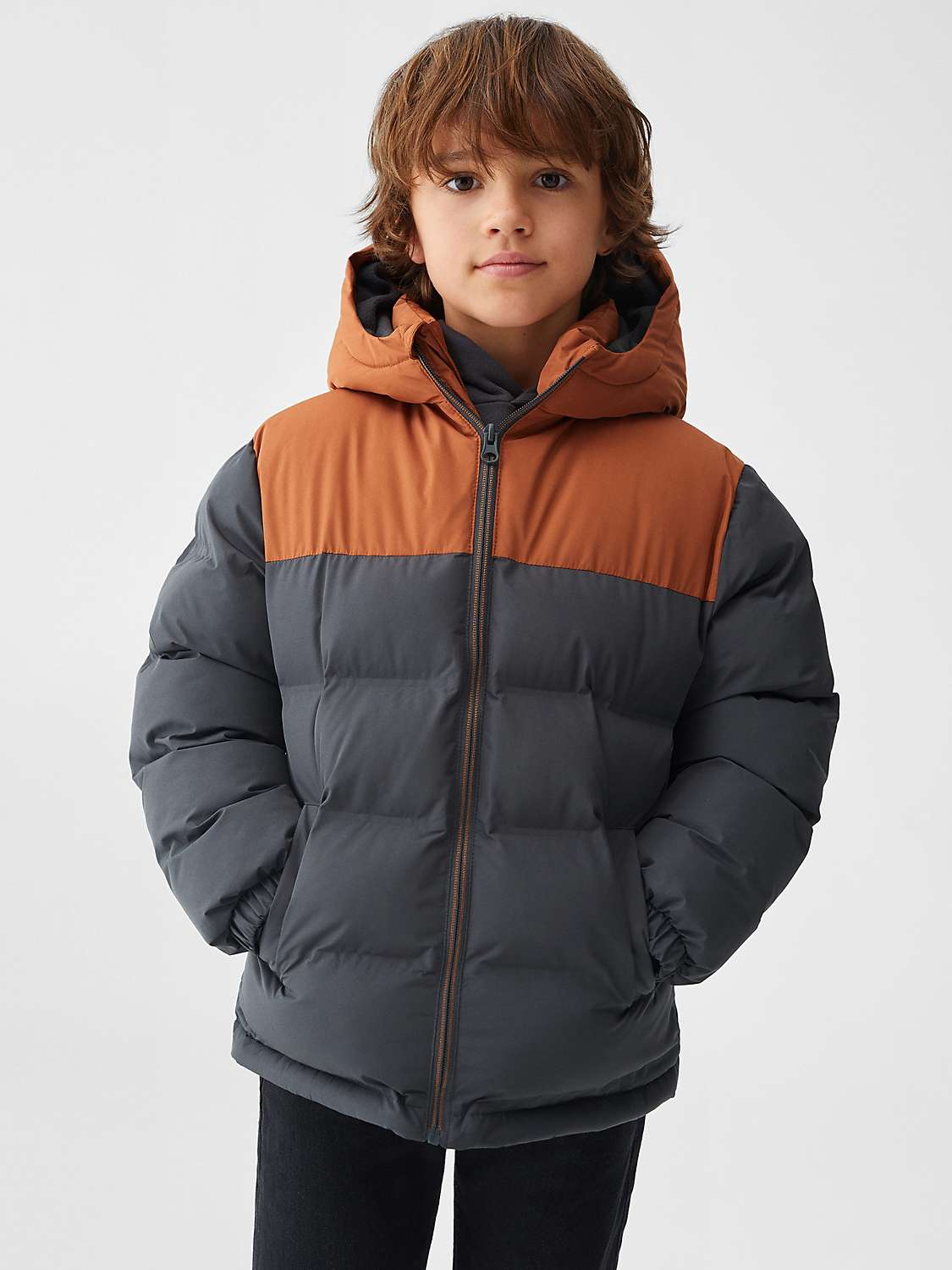 Buy Mango Kids' Alaska Puffer Jacket, Multi Online at johnlewis.com
